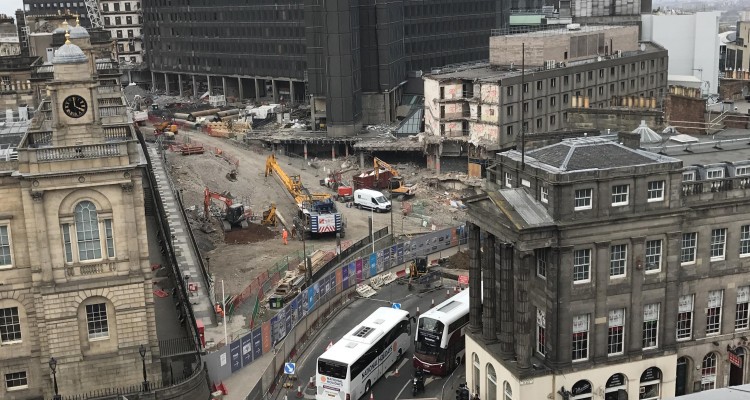 Demolition of St James Centre - Edinburgh